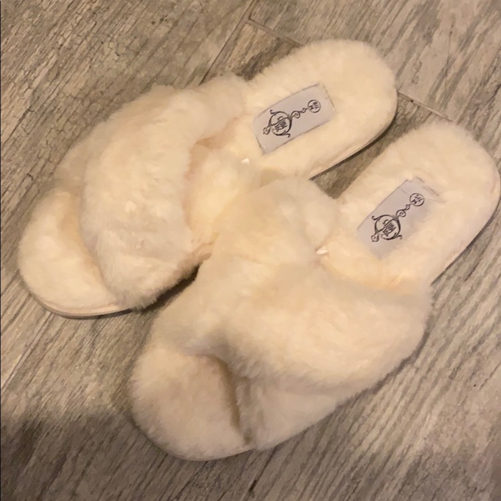 White slippers